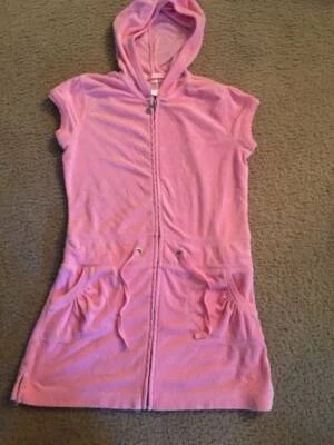 Roupão de banho feminino algodão tamanho 12 JUSTICE SWIM roupão de banho toalha de praia  - Imagem 1 de 4