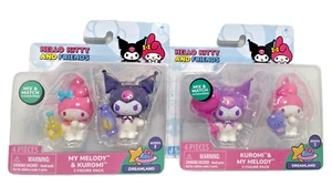 Hello Kitty And Friends DREAMLAND 2-pack Figures Set of 2 MY MELODY & KUROMI NEW - Picture 1 of 4