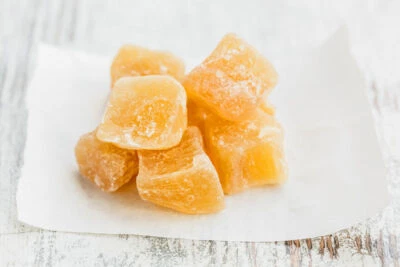 Ingwer getrocknet kandiert leicht scharf ungeschwefelt Ingwer Stücke Premium 1kg - Bild 1 von 2