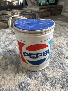 Vintage 70s Pepsi Cooler Round - Picture 1 of 4