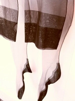 VTG Retro Nylon Stockings Cuban Sassy La France #100 Seamed Hosiery Dawn Sz9 NIB - Image 1 of 4