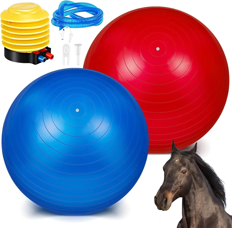 SOTIFF 2 Pcs 40 Inch Horse Ball for Play Large Horse Ball Big Herding Ball for Horse...