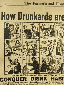 1914 Drunkards Saved Habit Help Edward Woods Six Ave New York NY Advertising - Picture 1 of 5