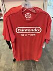 Nintendo World Official New York NY T-Shirt Tee Shirt - Logo RED