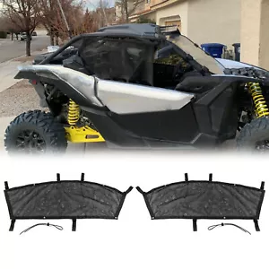 For 2017-25 Can-Am Maverick X3/X3 Max 2PCS Side Window Net Sun Shade Cover Mesh - Picture 1 of 9