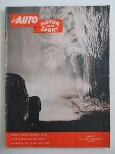 Das Auto Motor und Sport Heft Nr. 1 Januar 1955 Ferrari für 1955 - Picture 1 of 6