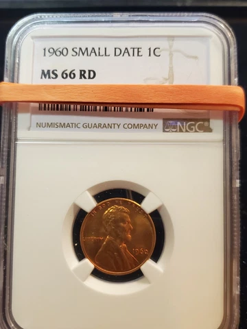 1960 P Lincoln Cent Small Date NGC MS66RD gorgeous RED, volume discount stock up Cover