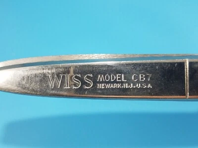 Vintage Wiss CB-7 Pinking Shears Scissors USA Stainless Steel 7 1/2" - Image 1 of 4