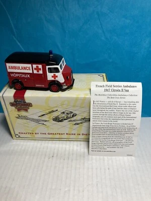 Ambulancia de servicio de campo francesa Citroen H Van 1947 de colección Matchbox certificado de autenticidad Foto 1 de 4