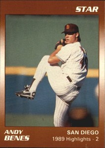 1990 (PADRES) Star Benes #7 Andy Benes/1989 Highlights - 2