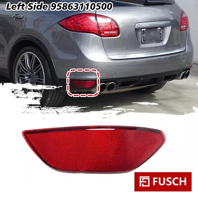 Reflector de parachoques trasero izquierdo rojo apto para Porsche Cayenne 2011-2014 95863110500 Foto 1 de 4