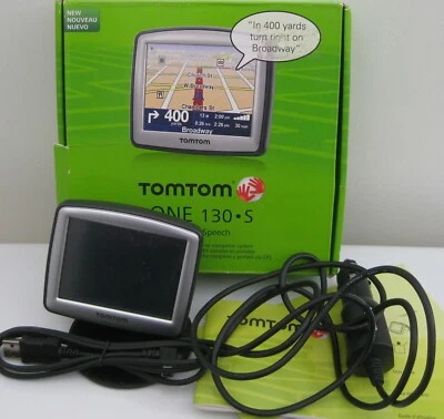 TOM TOM ONE 130S US CANADA AUTOMOBILE MOUNTABLE PORTABLE GPS NAVIGATION SYSTEM  - Image 1 of 2