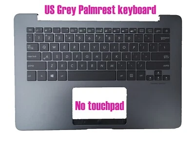 Teclado reposamanos gris EE. UU. para Asus UX430U UX430UA UX430UQ UX430UN Foto 1 de 2