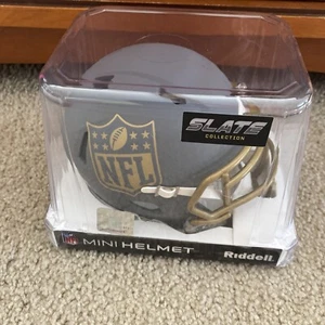 2024 NFL Shield Helmet Riddell Replica Mini Speed Style Slate Alternate - Picture 1 of 5
