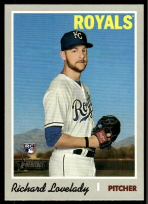 2019 Topps Heritage Richard Lovelady Rookie Kansas City Royals #652 - Image 1 of 2