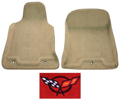 1997-2004 Chevrolet Corvette Premium Contour Truvette Carpet Logo Floor Mat - Image 1 of 2