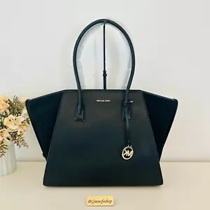 Bolso de Mano Michael Kors Avril Extra Grande Cuero y Gamuza Negro - Imagen 1 de 11