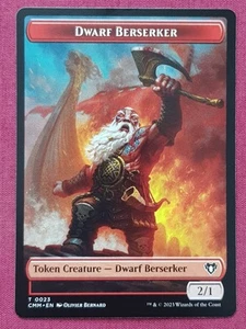Magic The Gathering COMMANDER MASTERS CMM DWARF BERSERKER ELDRAZI token card MTG - Picture 1 of 2