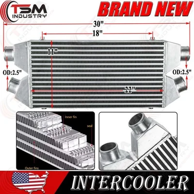 Intercooler turbo para 90-96 Nissan 300Z 91-99 Mitsubishi 3000GT/97-2001 Audi A4 Foto 1 de 4