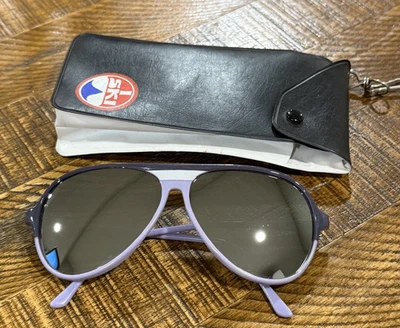 Gafas de sol ISki vintage rojas azules lentes espejadas esquí nieve Japón aviadores Foto 1 de 4