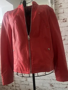 Damen  Jacke Faux Leder Biker 🔴 Vero Moda Gr. L  40 42  🌹🌺💗🌺🌹🎀 - Bild 1 von 3
