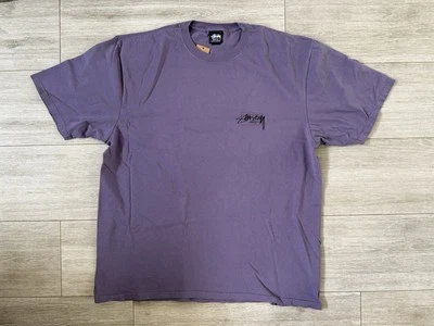 Men's Stussy Modern Age 1905079 Pigment Dyed Grape Tee T-Shirt Sz  L Large New - Image 1 of 4