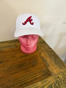Atlanta Braves 47 Brand White Adjustable Hat / Cap Guninue MLB - Bild 1 von 7