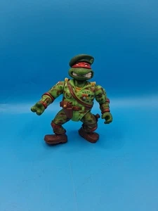 1991 Playmates Raffaello Militare Ralph Berretto Verde 5" Modellino Vintage TMNT Esercito - Foto 1 di 3