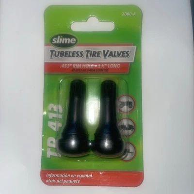 Slime 2 Pack of Slime Tubeless tire valves #2080-A   NEW - Image 1 of 3