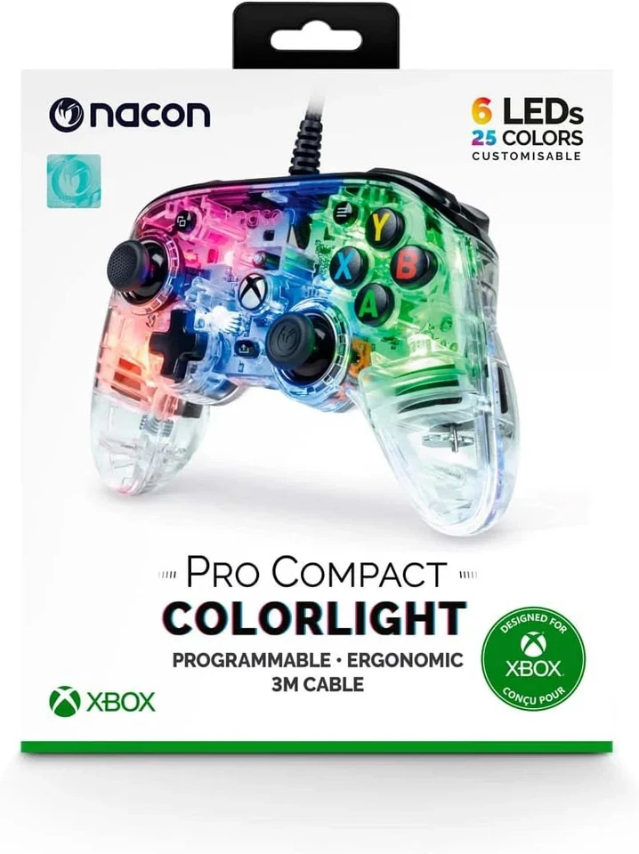 Xbox One, Series S, X - Nacon Wired PRO Compact Controller (Colorlight) - Image 1 of 1