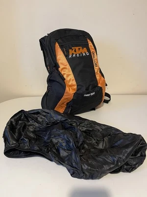 KTM Racing Backpack Sports Motocross Enduro Dakar 1960 Black Orange - Image 1 of 4