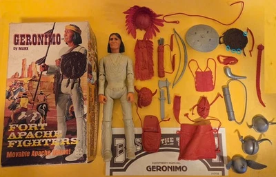 Figura Gerónimo en caja + 30 accesorios + copias manuales Marx West Chief Foto 1 de 4