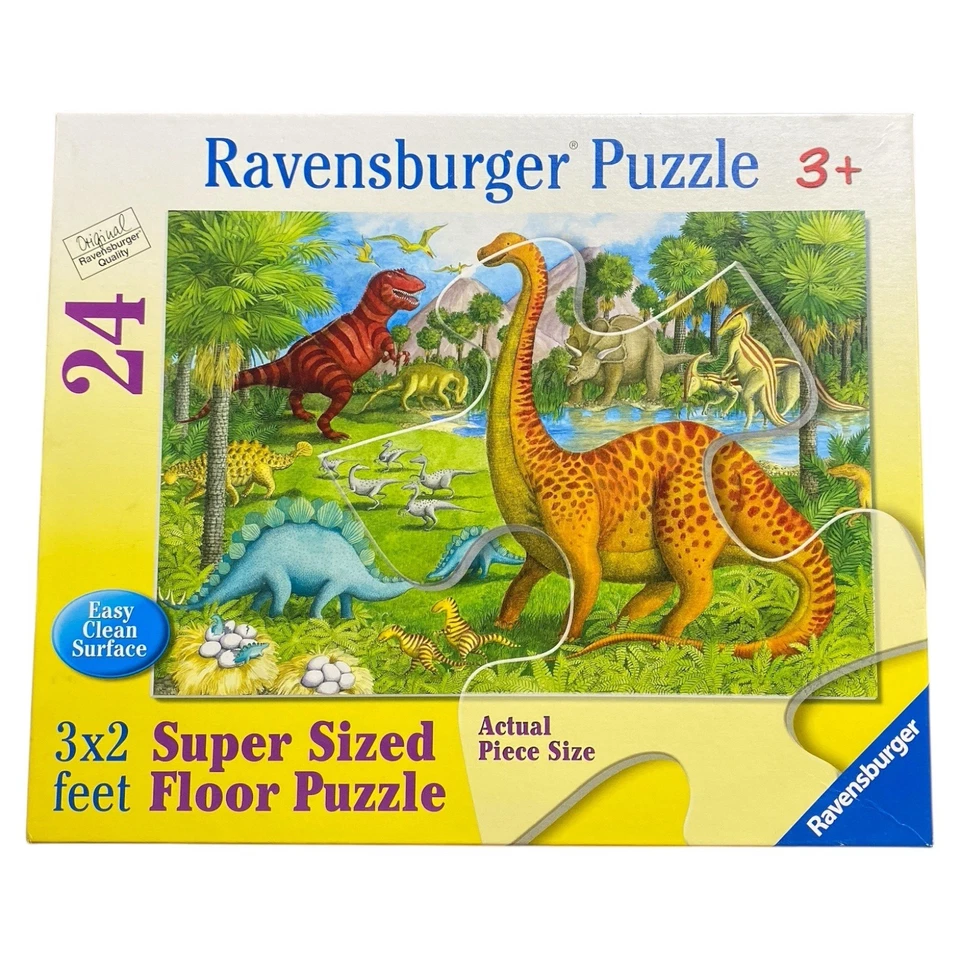 Ravensburger Dinosaurs 24 Piece Super Sized Floor Puzzle Kids Jigsaw 3+ Jurrasic - image 1 of 4