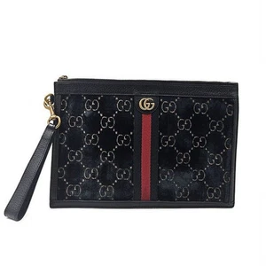 Gucci Ophidia GG Velvet Clutch 575371 60693625 - Picture 1 of 8