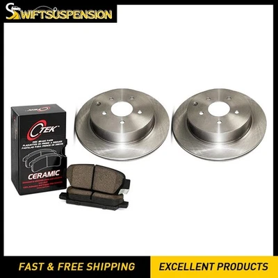 Conjunto de pastilhas de freio a disco traseiro rotor de freio a disco C-Tek para Lexus SC300 1992-1998 - Imagem 1 de 4