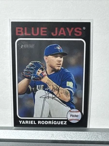 Yariel Rodríguez 2024 Topps Heritage High Number #550 Black Border - Blue Jays - Picture 1 of 10
