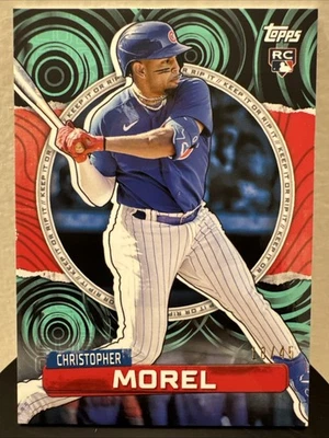 2023 Topps Rip - Christopher Morel #95 Aqua Swirls UNRIPPED #ed /45 (RC) - Image 1 of 3
