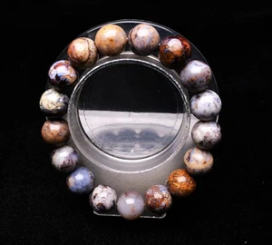12.5mm Natural Colorful Pietersite Namibia Gemstone Crystal Round Beads Bracelet - Picture 1 of 6