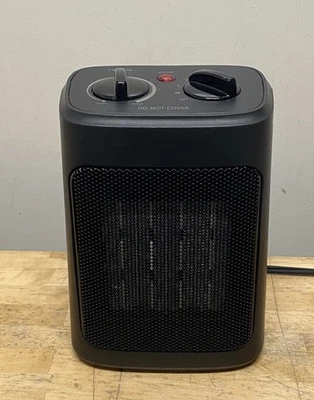 1500W Ceramic Fan-Force Electric Space Heater, Black - Image 1 of 4