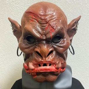 Hand Painted Halloween Zombie Mask Realistic Costume Mask Cosplay Event - Picture 1 of 12