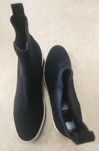 Dolce Vita Hawk H2O Bootie Black Suede Boots Women’s Size 9.5 Waterproof New Tag - Picture 1 of 9
