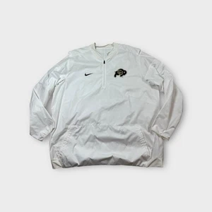 White Nike Dri-Fit CU Colorado Buffaloes Pullover Jacket Men's 3XL - Picture 1 of 8