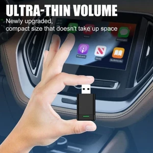 Black Wireless CarPlay Adapter Plastic Auto Car Wireless Adapter - Zdjęcie 1 z 10
