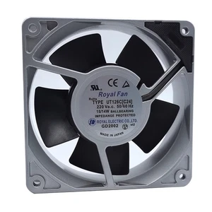 1 pcs Royal FAN UT126C [C24] 220V 15/14W 12038 all metal cooling fan - Picture 1 of 5