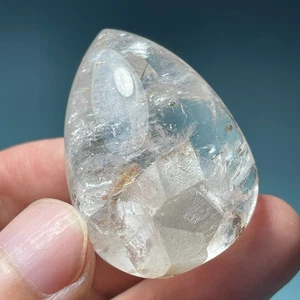180Ct 100% purify Heal Clear "Stone in Stone" Crystal Quartz Pendant Polished - Picture 1 of 9
