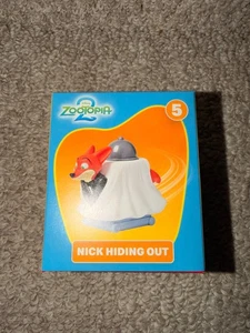 McDonalds 2025 Disney Zootopia 2 Nick Wilde Hiding Out Happy Meal Toy New #5 - Picture 1 of 6