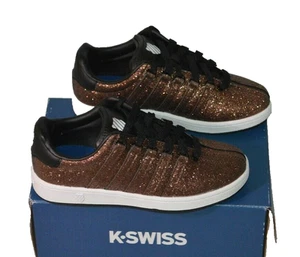 K-SWISS Classic VN Bronze Sparkle Girls Little Kids Sneaker Size 1 - Picture 1 of 5