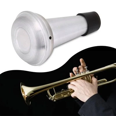 Trumpet Mute Trumpet Mute Aluminum Beginners Compact Trumpet Practice Tool - Image 1 of 4