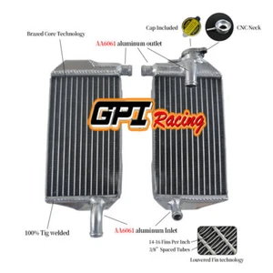 Aluminum Radiator for Honda CRF450R CRF450RWE CRF450RX 2021-2025 2023 2024 - Picture 1 of 4