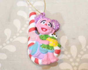 Sesame Street Christmas Holiday Ornament Abby Cadabby w/ Frog & Candy Cane 3.75" - Picture 1 of 5